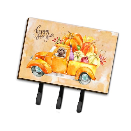 Carolines Treasures Fall Harvest Brown Cockapoo Leash or Key Holder CK2658TH68